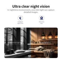 2.4GHz WiFi Indoor Camera 4MP/2K PTZ Security Camera Baby/Elderly/Pet Monitor Night Vision 360 ° Panoramic IP Camera
