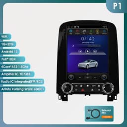 Hizpo For Tesla Style Car Radio For Renault Scenic 2013 - 2024 Wireless Carplay 4G GPS Multimedia GPS 2din Autoradio 9.7 Inch BT