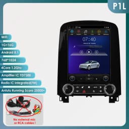 Hizpo For Tesla Style Car Radio For Renault Scenic 2013 - 2024 Wireless Carplay 4G GPS Multimedia GPS 2din Autoradio 9.7 Inch BT