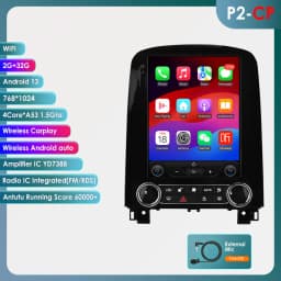 Hizpo For Tesla Style Car Radio For Renault Scenic 2013 - 2024 Wireless Carplay 4G GPS Multimedia GPS 2din Autoradio 9.7 Inch BT
