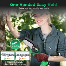 Mini Chainsaw Cordless, Handheld Mini Chain Saw,Battery Powered Electric Chainsaw For Wood Cutting Tree Trimming, With 2.0Ah Li