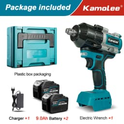 【2100N.m】Kamolee Electric Impact Wrench 2100 N.m High Torque 1/2 Inch Compatible With 18V Makita Battery