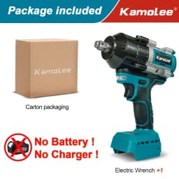 【2100N.m】Kamolee Electric Impact Wrench 2100 N.m High Torque 1/2 Inch Compatible With 18V Makita Battery