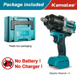 【2100N.m】Kamolee Electric Impact Wrench 2100 N.m High Torque 1/2 Inch Compatible With 18V Makita Battery