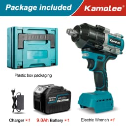 【2100N.m】Kamolee Electric Impact Wrench 2100 N.m High Torque 1/2 Inch Compatible With 18V Makita Battery