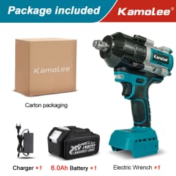 【2100N.m】Kamolee Electric Impact Wrench 2100 N.m High Torque 1/2 Inch Compatible With 18V Makita Battery
