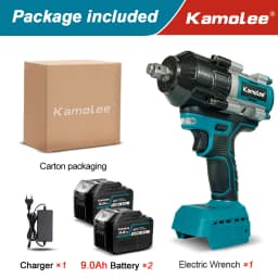 【2100N.m】Kamolee Electric Impact Wrench 2100 N.m High Torque 1/2 Inch Compatible With 18V Makita Battery