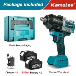 【2100N.m】Kamolee Electric Impact Wrench 2100 N.m High Torque 1/2 Inch Compatible With 18V Makita Battery