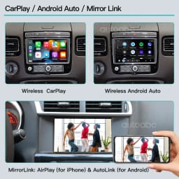 Android carplay wireless automatic converter box for Volkswagen Touareg RNS850 Mirror Link,8-inch AirPlay boxencoder accessories