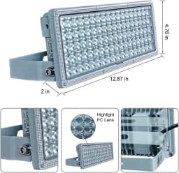 100W LED Flood Lights Outdoor Stadium Lights 100 Watt Outside Flood Lights 11000LM 6500K Exterior Flood Lights IP67 Waterproof