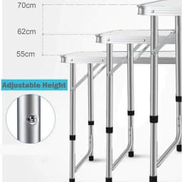 BRIEFNESS Folding Table with Carrying Handle Wedding Party Table Occasional Picnic Table Lightweight Outdoor Table Camping Table