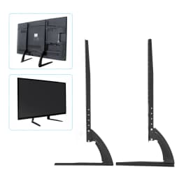 TV Stand Legs 55'' 65'' Universal for 32-70in LCD TVs Tabletop Base Bracket Black