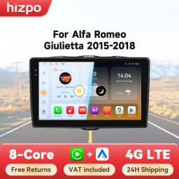 Hizpo AI Voice Android Auto Radio for Alfa Romeo Giulietta 2015 -2018 Carplay Car Multimedia Video RDS GPS No 2din Autoradio DSP