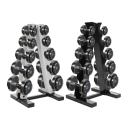 5 Layers A-Frame Stainless Steel Weight Holder for Home Gym Black/White For Storing Dumbbells In Homes, Hotels, Gyms