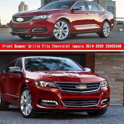 SAIQINGSP For 2014-2020 Chevrolet Impala Sedan Chrome + Black ABS Plastic Car Accessories Tools