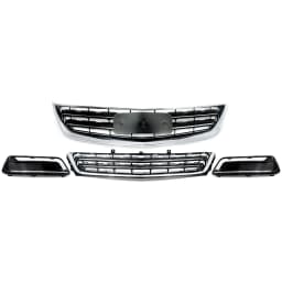SAIQINGSP For 2014-2020 Chevrolet Impala Sedan Chrome + Black ABS Plastic Car Accessories Tools