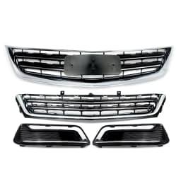 SAIQINGSP For 2014-2020 Chevrolet Impala Sedan Chrome + Black ABS Plastic Car Accessories Tools