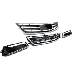 SAIQINGSP For 2014-2020 Chevrolet Impala Sedan Chrome + Black ABS Plastic Car Accessories Tools