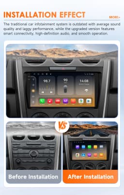 Hizpo 2 DIN Android 14 Auto Radio For Mazda CX-7 CX7 2008 - 2015 Carplay 4G Car Multimedia GPS 2DIN Autoradio Octa Core Navi DSP