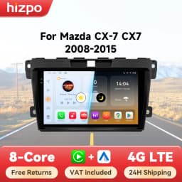 Hizpo 2 DIN Android 14 Auto Radio For Mazda CX-7 CX7 2008 - 2015 Carplay 4G Car Multimedia GPS 2DIN Autoradio Octa Core Navi DSP