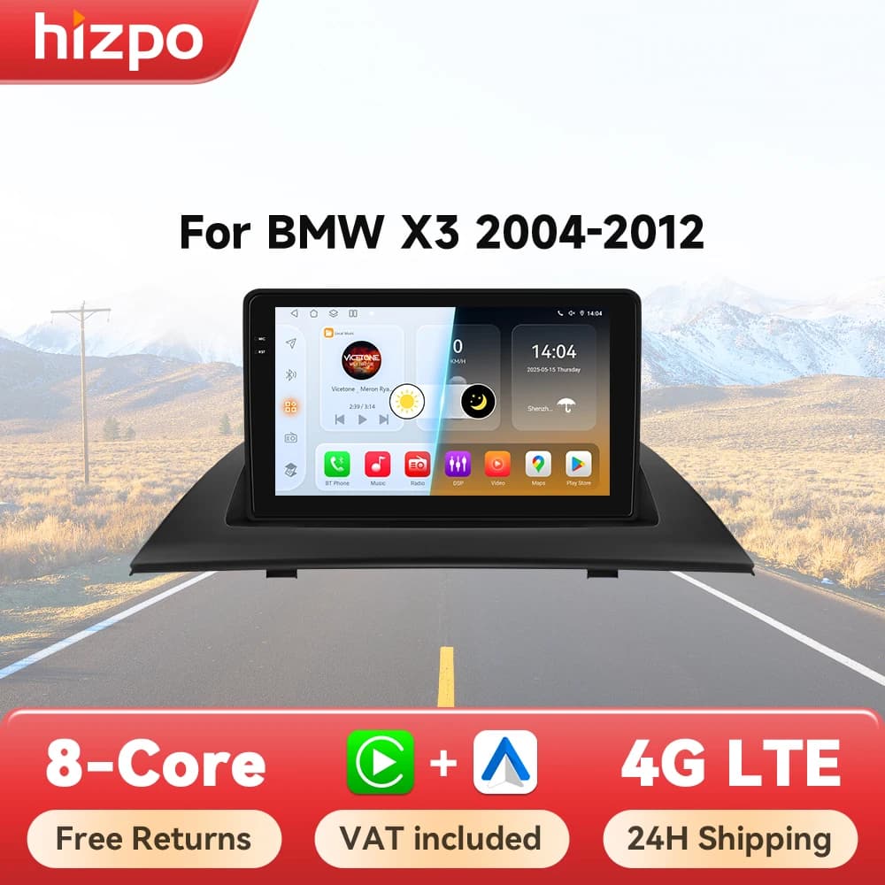 Hizpo Car Car Intelligent Systems For BMW X3 E83 2004 - 2012 Radio Wireless CarPlay Android Auto No 2 din 2din DVD Octa Core DSP