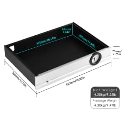 Nobsound All Aluminum Chassis Class A Amplifier Enclosure Metal Case Box DIY 430×308×70mm