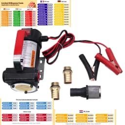 12V 175W Electric Oil Self Priming Pump Electric Suction Transfer Change Mascine For Car  40L/min