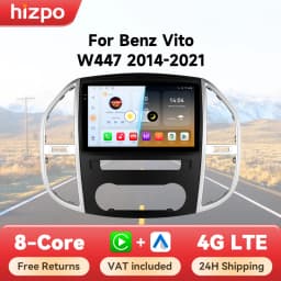 Hizpo 10.1" Radio For Mercedes Benz Vito W447 2014-2021 AI Voice 2 Din Android Auto Carplay Car Multimedia GPS 2din Stereo 6115