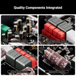 Fosi Audio Stereo Power Amplifier 300W x2 TPA3255 Class D Mini Speaker Amp 2 Channel Audio Amplifier for Passive Bookshelf