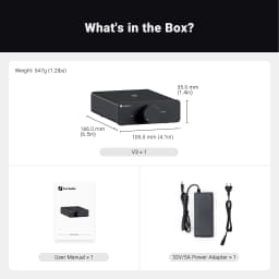 Fosi Audio Stereo Power Amplifier 300W x2 TPA3255 Class D Mini Speaker Amp 2 Channel Audio Amplifier for Passive Bookshelf