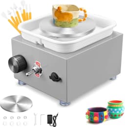 Mini ceramic wheels, Couleeur 2000rpm and 10/6.5cm mini electric pottery machine, ceramic kit with stable and adjustable speed