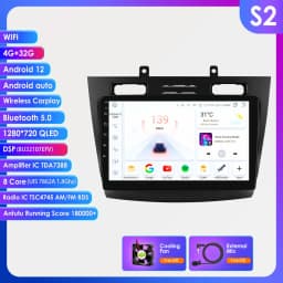 10.1" Hizpo 2Din CarPlay Android Auto Car Radio for Ford Transit Connect Tourneo Connect 2005 - 2014 BT 4G SWC RDS DSP GPS Navi