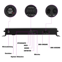 U'King UV 12 LED Wall Wash Light Black Light with Remote Control DMX Stage Light Effect for DJ Disco Party Holiday Wedding