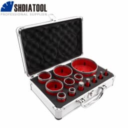 SHDIATOOL 13Pcs Diamond Drill Core Bits Set 6/8/10/12/16/20/25/30/35/45/55/68/100mm Bit For Granite Porcelain Hole Saw Opener