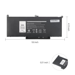 Oyomba F3YGT Laptop Battery for Dell Latitude E7280 E7480 E7290 E7390 E7490 Latitude 12 7000 7280 7290 DM6WC 2X39G KG7VF V4940