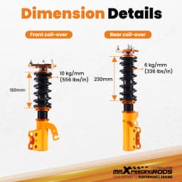 Suspension Coil Spring Kit For Toyota Celica FWD 11.1993.11-1999.08 Lowering Adjustable Coils Set Front Rear