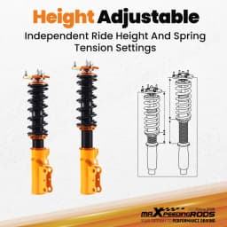 Suspension Coil Spring Kit For Toyota Celica FWD 11.1993.11-1999.08 Lowering Adjustable Coils Set Front Rear
