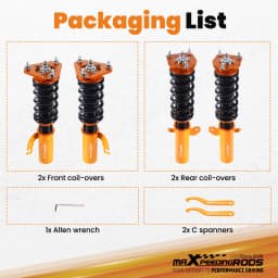 Suspension Coil Spring Kit For Toyota Celica FWD 11.1993.11-1999.08 Lowering Adjustable Coils Set Front Rear
