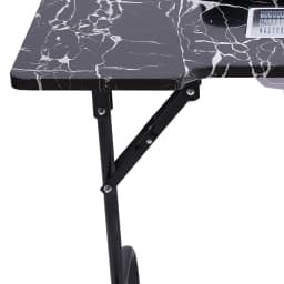 Portable Nail Table Folding Manicures Desk Movable Table for Both Salon and Home w/ Dust Collector Fan