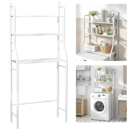 Bathroom Washing Machine Rack Multilayer Toilet Storage Rack Perforation-Free Storage Shelf Household Washing Racks