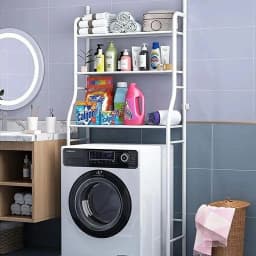 Bathroom Washing Machine Rack Multilayer Toilet Storage Rack Perforation-Free Storage Shelf Household Washing Racks