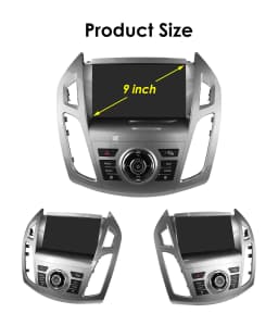 9" Hizpo 2Din CarPlay Android Auto Car Radio for Ford Transit Tourneo Connect 2013 - 2018 UI7862 Multimedia 4G RDS DSP GPS Navi