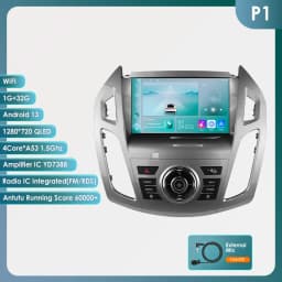 9" Hizpo 2Din CarPlay Android Auto Car Radio for Ford Transit Tourneo Connect 2013 - 2018 UI7862 Multimedia 4G RDS DSP GPS Navi