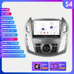 9" Hizpo 2Din CarPlay Android Auto Car Radio for Ford Transit Tourneo Connect 2013 - 2018 UI7862 Multimedia 4G RDS DSP GPS Navi