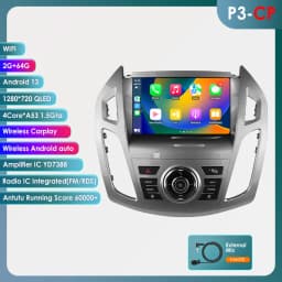 9" Hizpo 2Din CarPlay Android Auto Car Radio for Ford Transit Tourneo Connect 2013 - 2018 UI7862 Multimedia 4G RDS DSP GPS Navi
