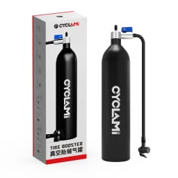 CYCLAMI 1.2L Aluminum Alloy MTB Road Inflator Tyre Air bottle Tire Booster With Valve Gas Cylinder For Bike Tubeless 29" Tire