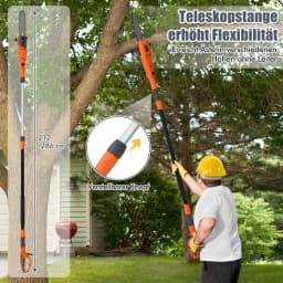 212-286 cm saw electric pole probe, Multi-Angle Pole chainsaw with adjustable saw head, professional branch saw telescope