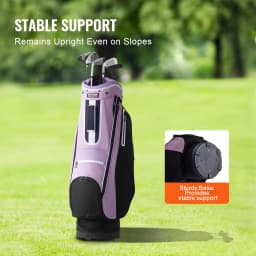 SucceBuy Golf Cart Bag with 14 Way Organizer Divider Top, 36” Multiple Pockets Premium Cart Bag, Durable Golf Bags with Handles