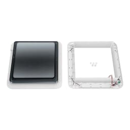 Caravan Roof Vent Fan 12V RV Ventilation Exhaust Fan W/LED Light Low Noise IP68 Waterproof Camper Ventilation Skylight 28*28cm