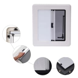 Roof Hatch Roof Camper Caravan Window Extra-Polished Window Angle Adjustable Acrylic Window for RV Caravan Box Van Camper
